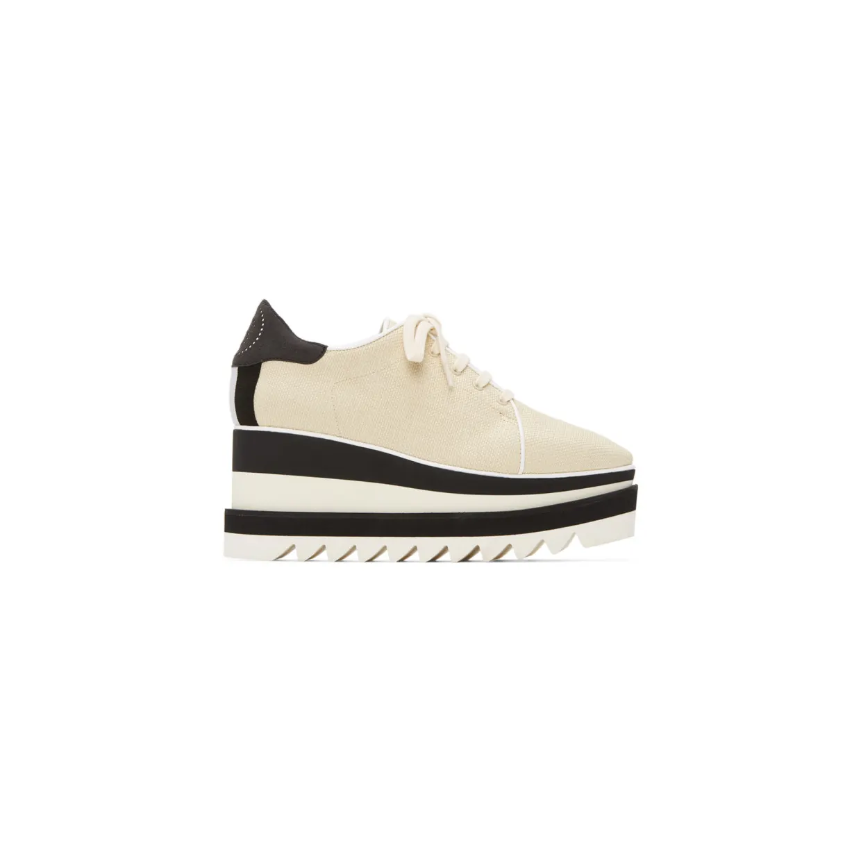 Stella McCartney Beige Linen Sneak-Elyse Sneakers (800121N0086)