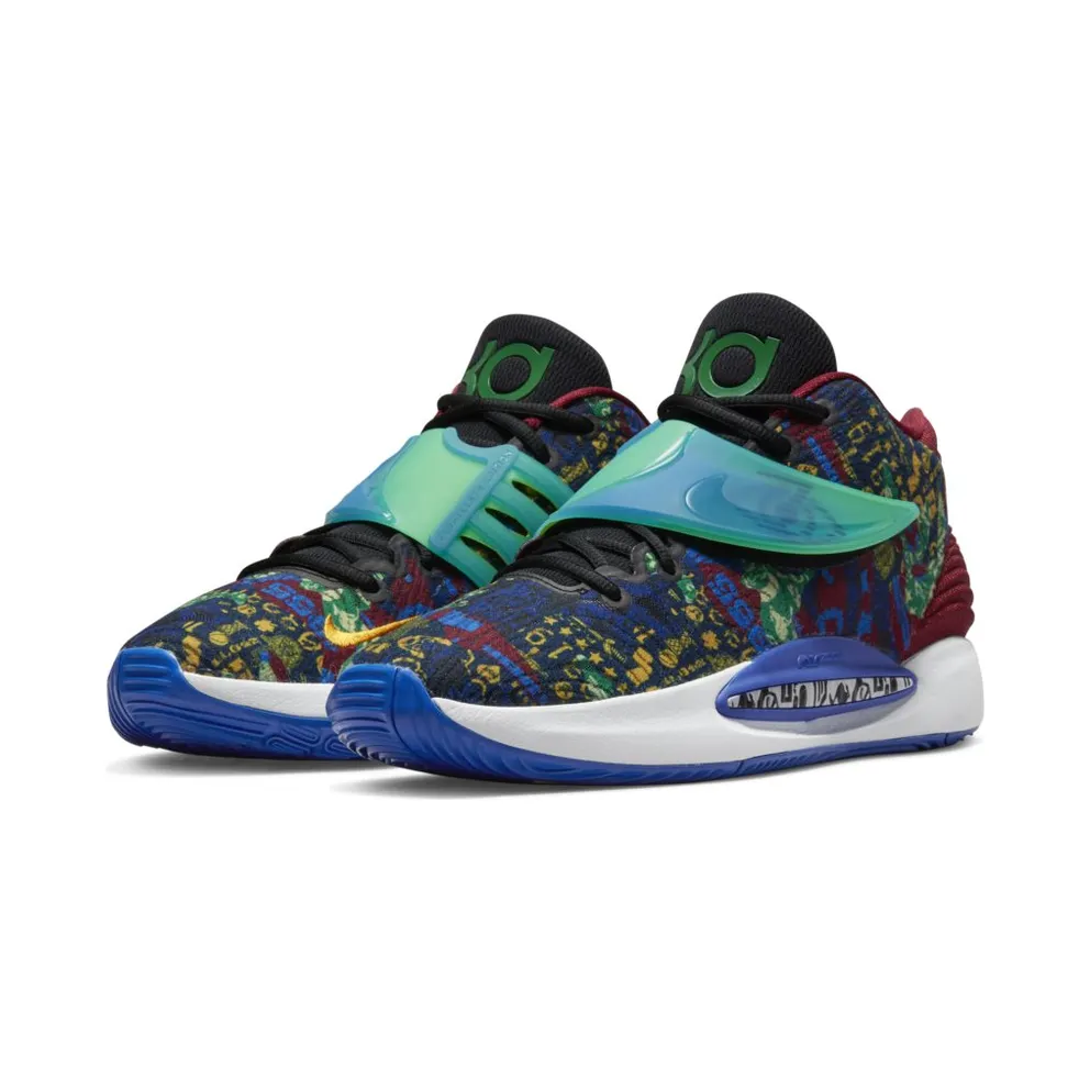 Nike KD14 NRGen “Sapphire / Deep Royal Blue / Lime Glow / Melon Tint” (DC9382-500)