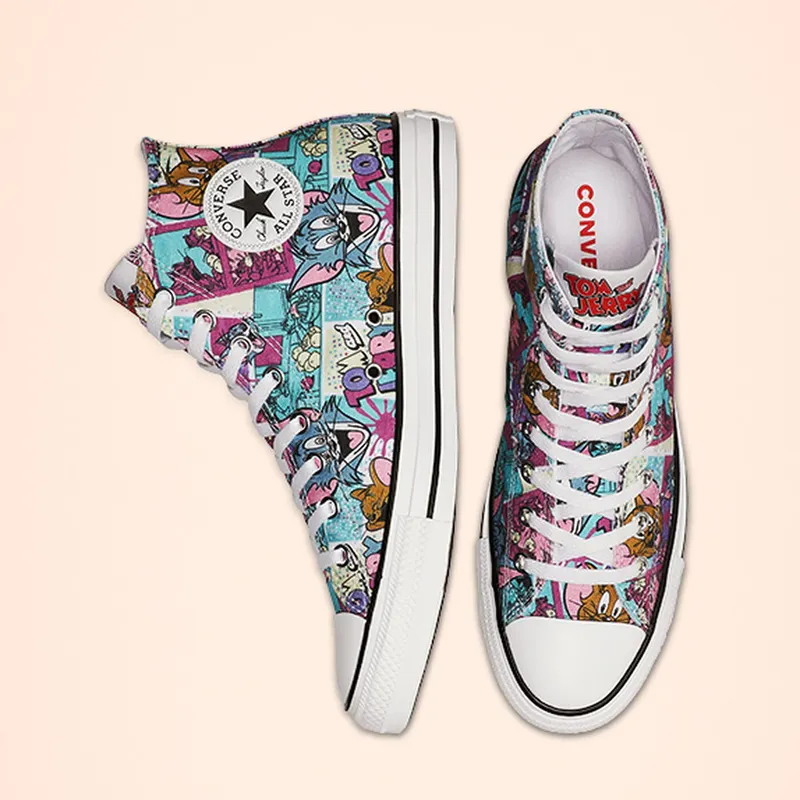 Converse Chuck Taylor All-Star Hi Tom and Jerry Multi White/Multi-Black (165735C)