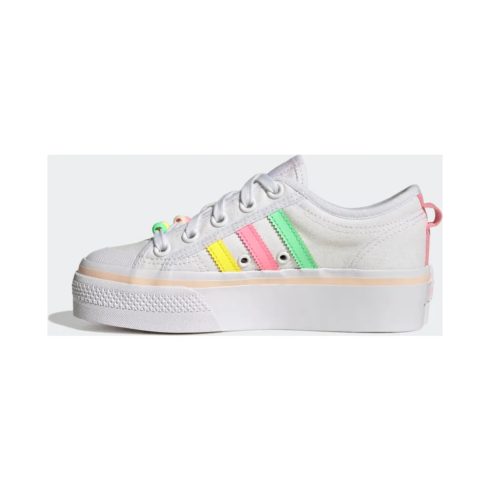 Adidas Nizza Platform Cloud White / Beam Yellow / Beam Pink (GY9102)