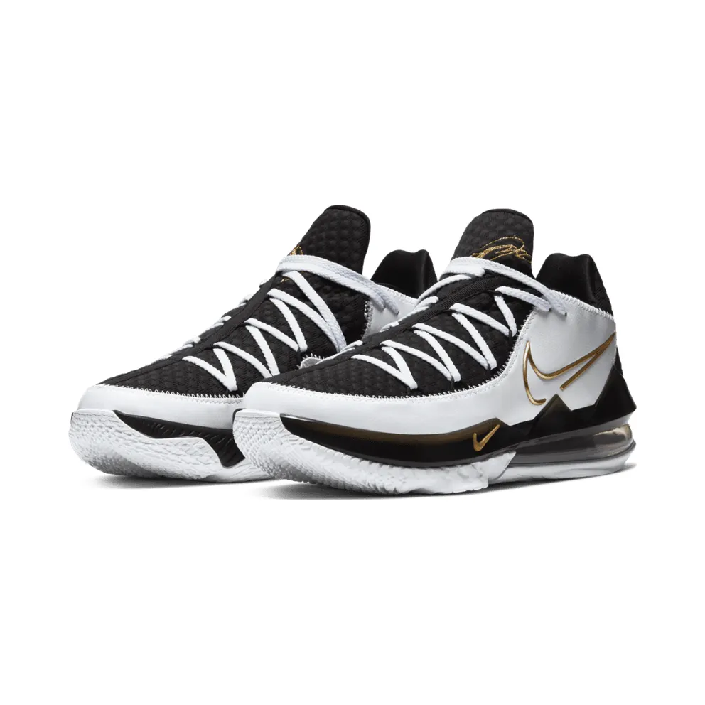 Nike LeBron 17 Low White Metallic Gold White/Metallic Gold-Black (CD5007-101)
