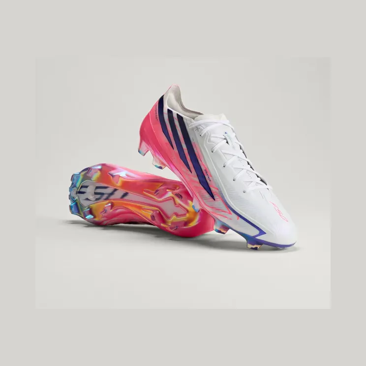 adidas F50 Hyperfast Elite Firm Ground Football Boots “Cloud White / Solar Purple / Solar Turbo” (KJ3432)
