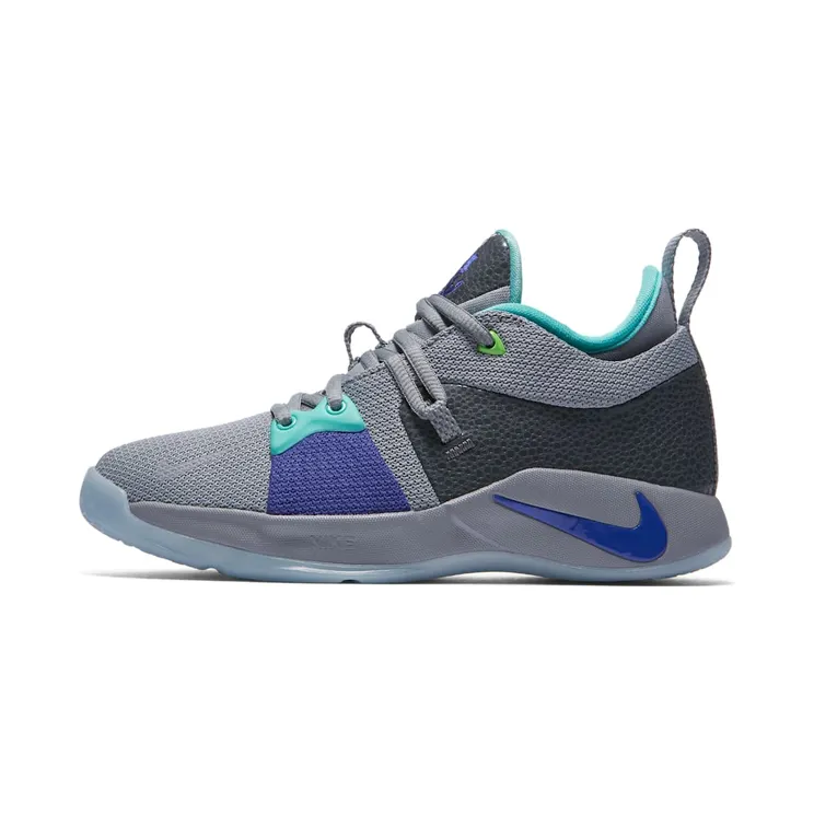 Nike PG 2 Pure Platinum (GS) “Pure Platinum / Wolf Grey / Aurora Green / Neo Turquoise” (943820-002)
