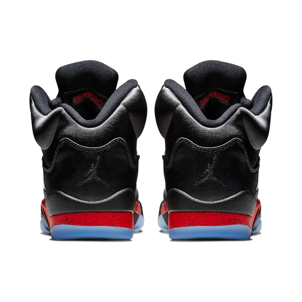 Jordan 5 Retro Satin Bred (GS) Black/University Red (440888-006)