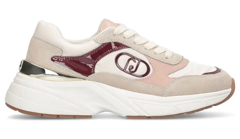 Liu Jo sneaker Cow Suede/Nylon Rope/Milk/Cremisi (BF5017PX003S3819)