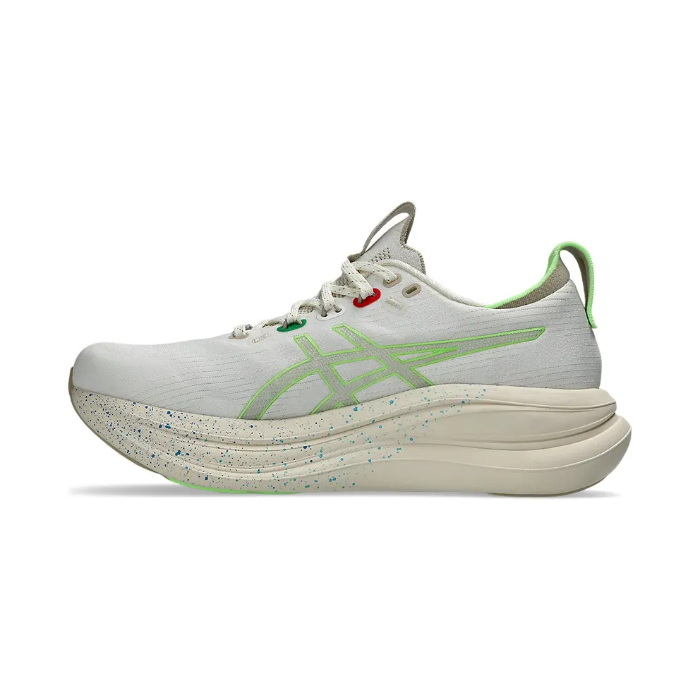 ASICS GEL-NIMBUS 28 x NADIA BATTOCLETTI “Cream / Illuminate Green” (1012C055-100)