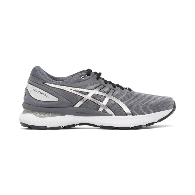 Asics Grey and Silver Gel-Nimbus 22 Platinum Sneakers (1011A779)