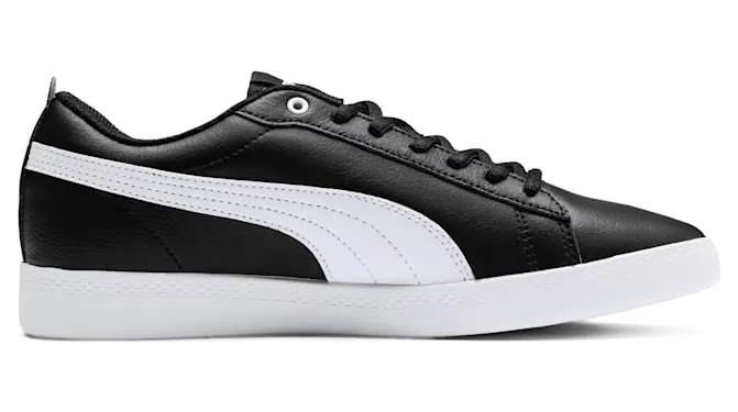 Puma Smash v2 leren Wit/Zwart (365208-02)