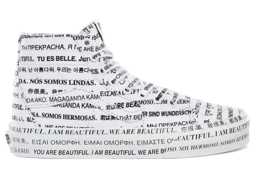VANS We Are Beautiful Sk8-hi Tapered Schoenen (Wit)