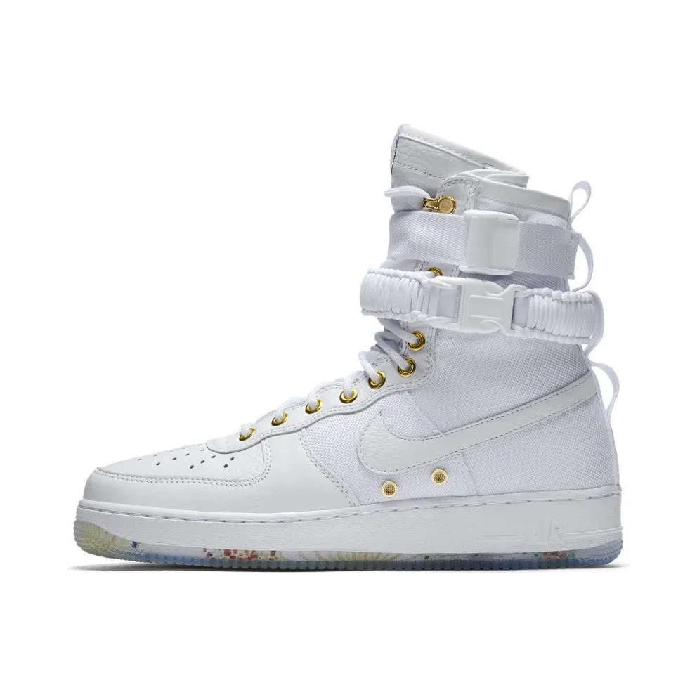 Nike SF Air Force 1 High Lunar New Year (2018) White/White-Metallic Gold (AO9385-100)