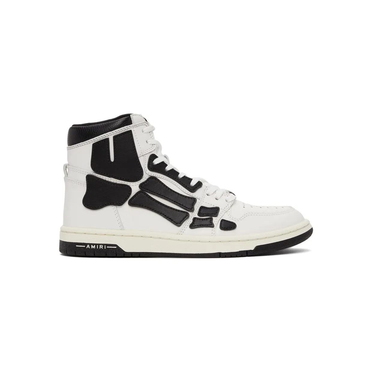 AMIRI Skel Top Hi White Black (MFS002 111)
