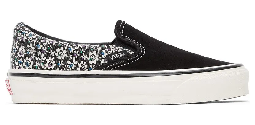 Vans Black Micro Daisy OG Classic Slip-On LX Black (VN0A45JK4L0)