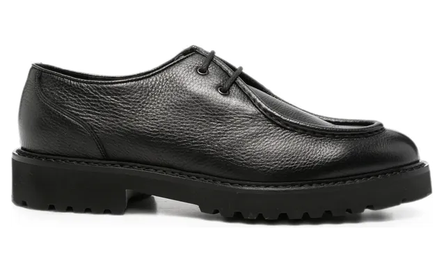 Doucal’s Grained Leather Derby “Black” (DU2737PHILUF05 4NN00)