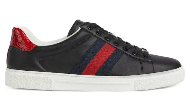 Gucci Ace Web Black Navy Red (757892 AACAG 1096)