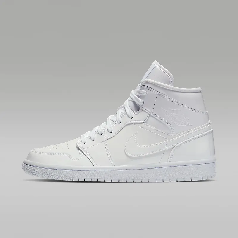 Jordan 1 Mid Triple White (W) White/White-White (BQ6472-111)