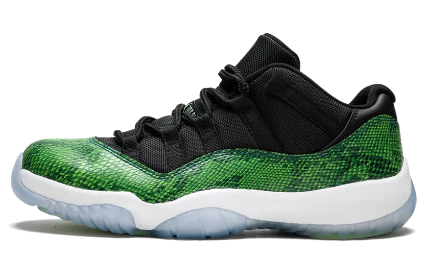 Air Jordan 11 Retro Low Green Snakeskin (528895-033)