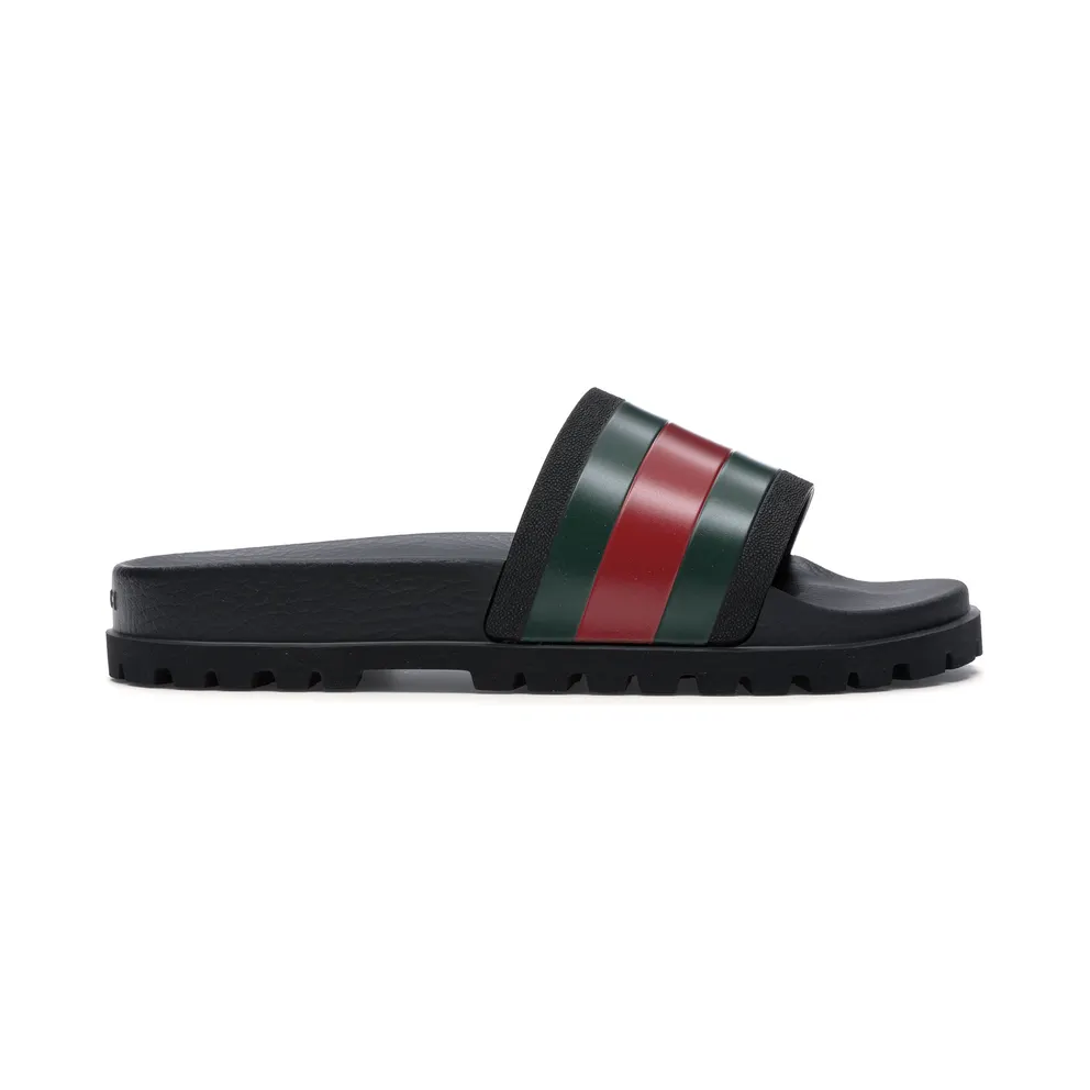 Gucci Web Slide Sandal Black
