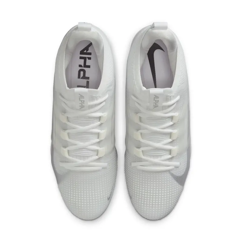 Nike Alpha Menace 4 Elite “White Metallic Silver” (FD7036-101)