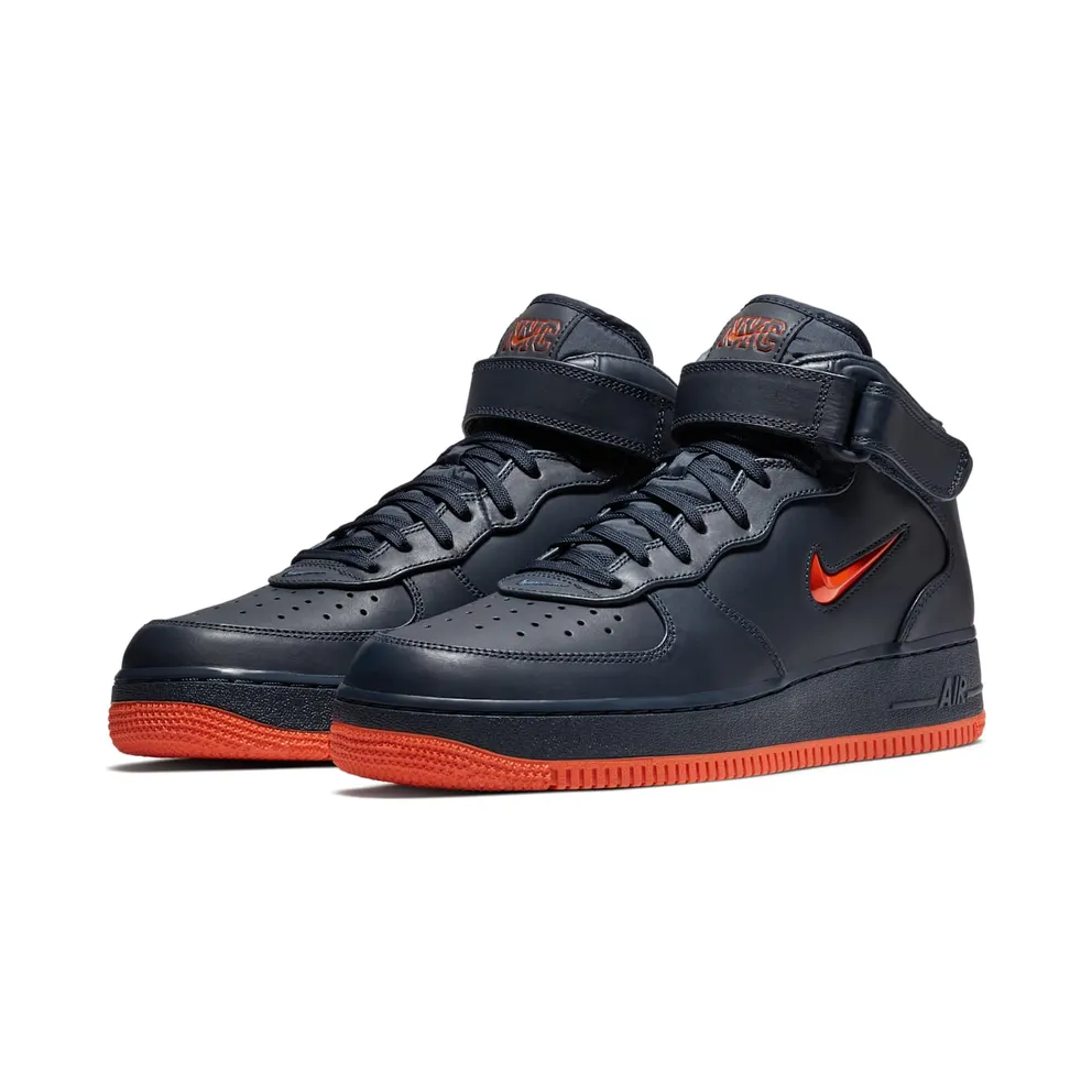 Nike Air Force 1 Mid NYC Obsidian Orange Obsidian/Brilliant Orange (AO1639-400)