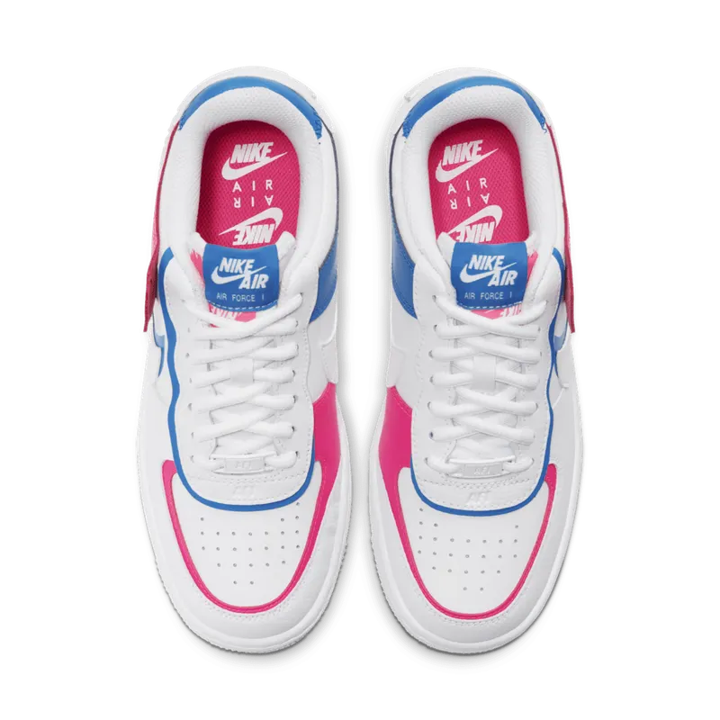 Nike Air Force 1 Shadow Cotton Candy (W) White/White-White-Hyper Pink (CU3012-111)