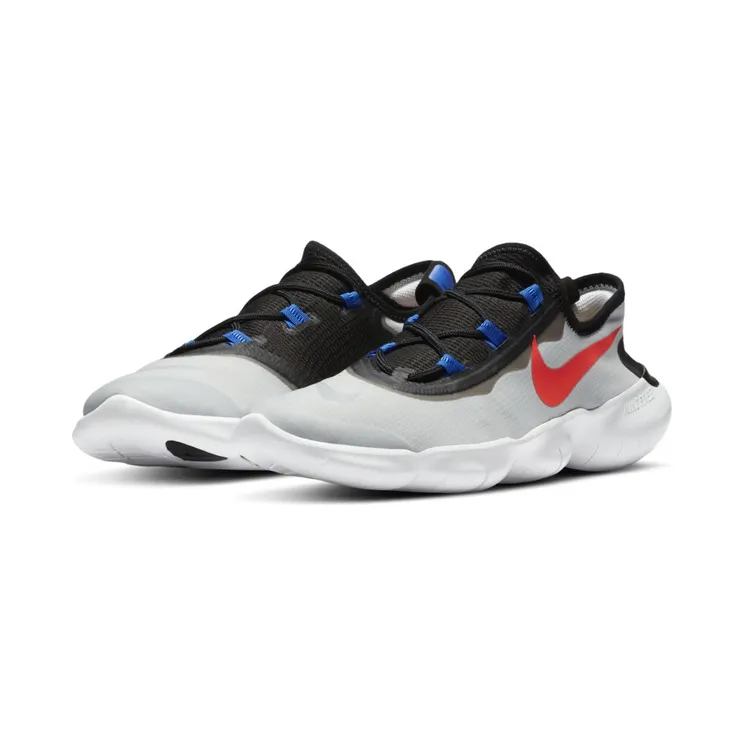 Nike Free RN 5.0 2020 ‘Platinum Racer Blue’ “Pure Platinum / Racer Blue / Bright Crimson” (CI9921-005)