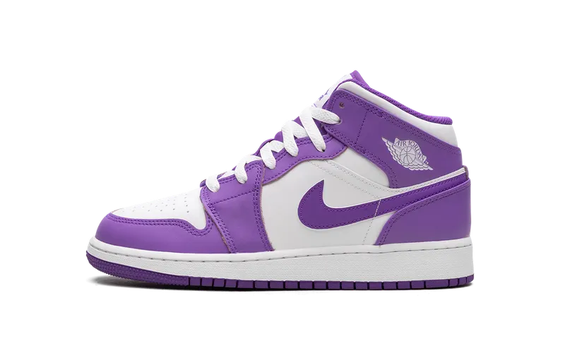 AIR Jordan 1 MID GS “White / Purple Venom” (DQ8423-511)