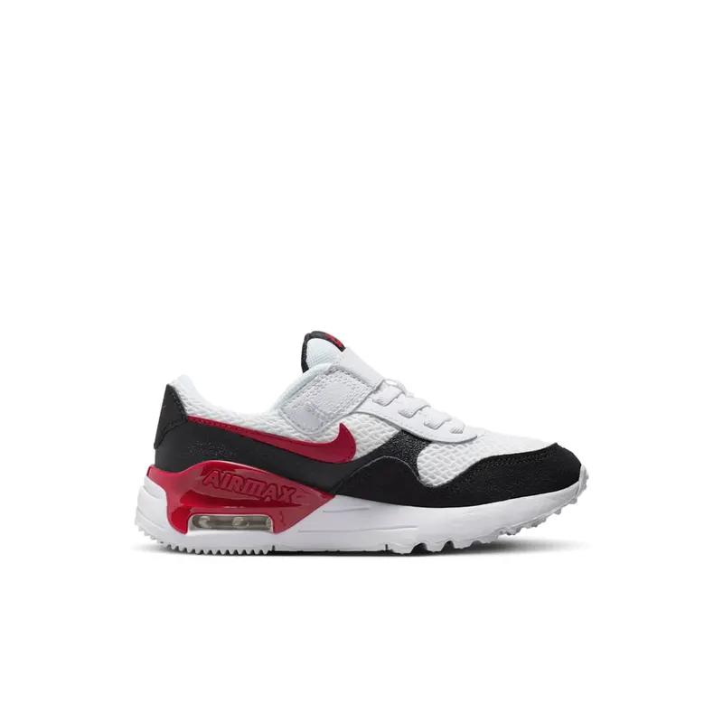 Nike Air Max SYSTM White Black Gym Red (DQ0285-117)