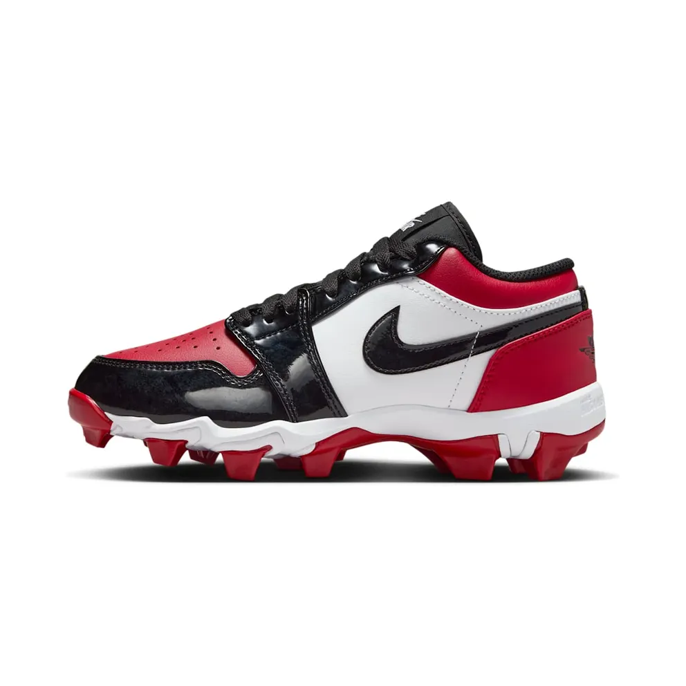 Jordan 1 Low Cleat Patent Bred Toe (HF6885-601)