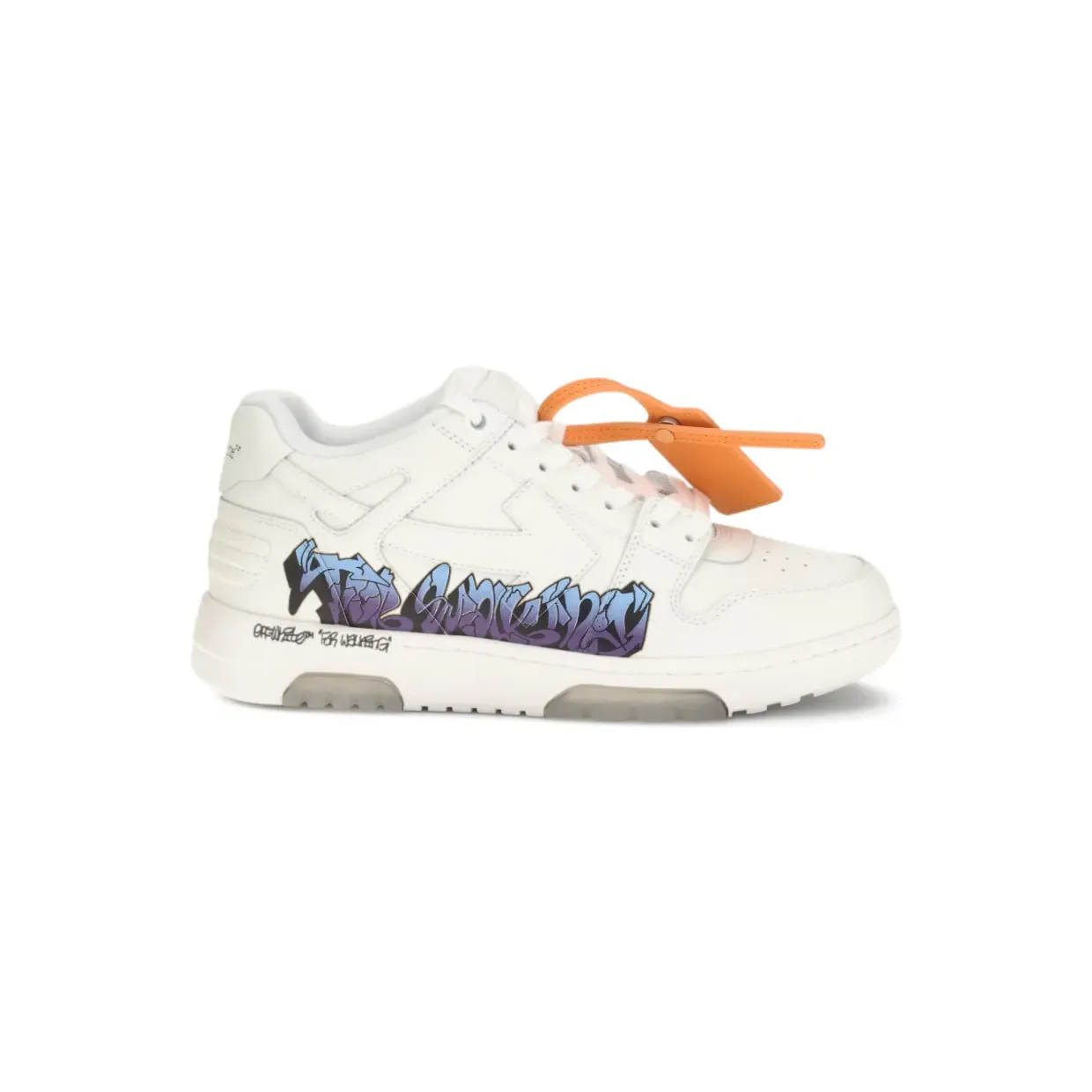 OFF-WHITE Out Of Office “OOO” Low Tops For Walking White Graffiti Artwork (OMIA189S26LEA00C0184)