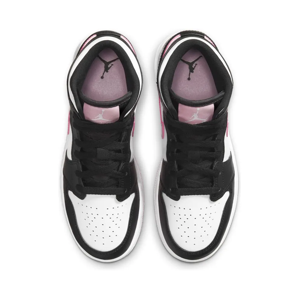 Jordan 1 Mid White Black Light Arctic Pink (GS) White/Black-Light Arctic Pink (555112-103)
