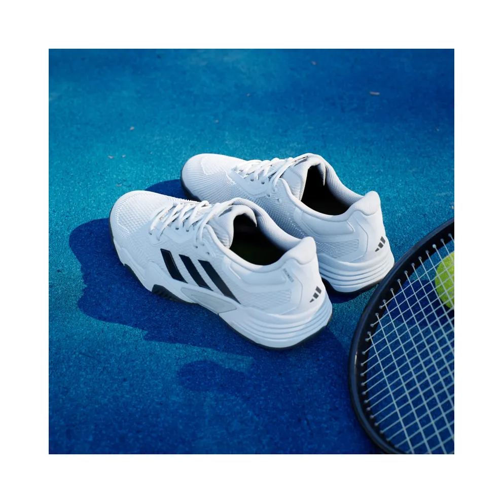 Adidas Solematch Control 2 Tennis Shoes Cloud White / Black Blue Met. / Silver Metallic (IF9110)