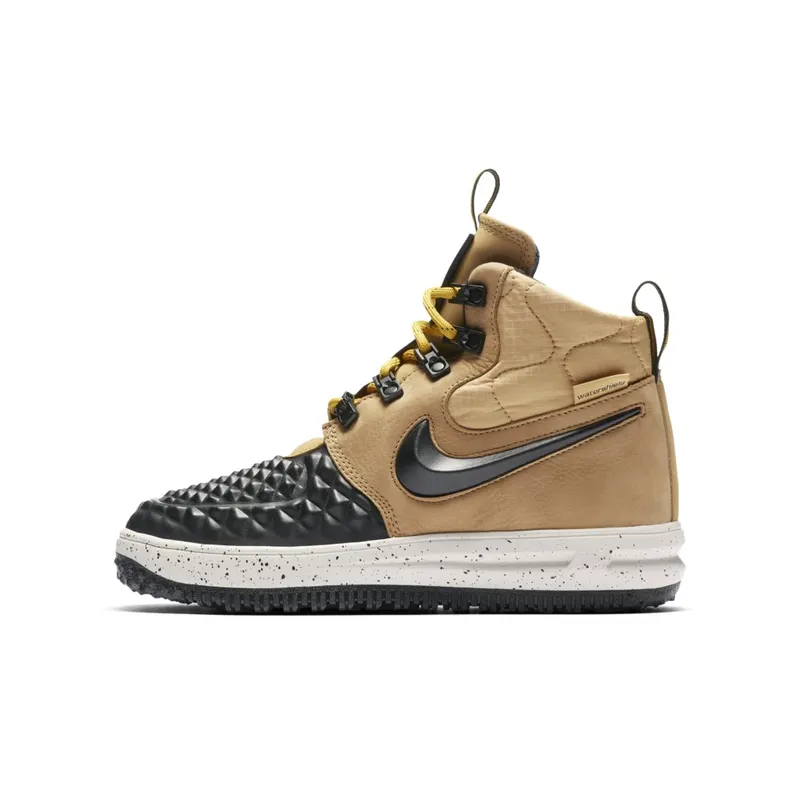 Nike Lunar Force 1 Duckboot Metallic Gold (GS) Metallic Gold/Light Bone-Black (922807-700)
