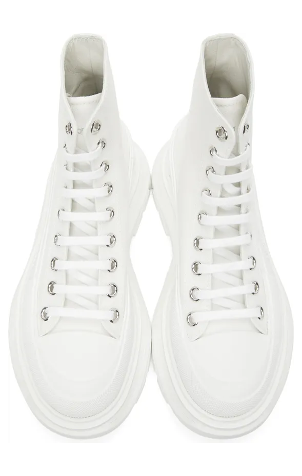 Alexander McQueen Black Tread Slick High Sneakers (611706 W4L32) (5)