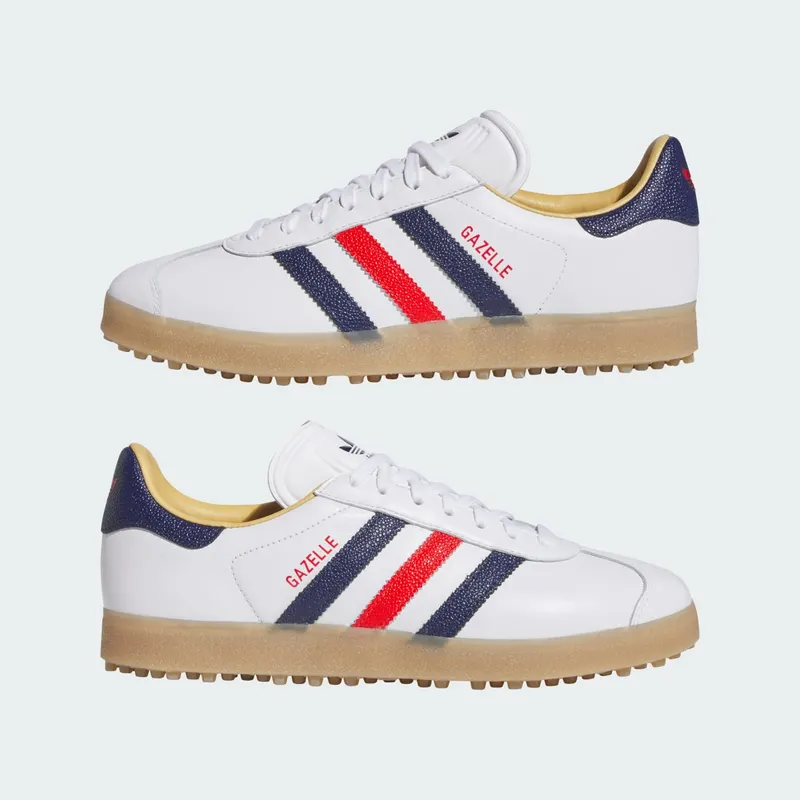 Adidas Gazelle Spikeless Golf “White / Dark Blue” (JP7705)