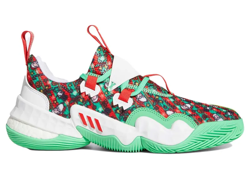Adidas Trae Young 1 Semi Screaming Green / Vivid Red / Cloud White (GY0305)