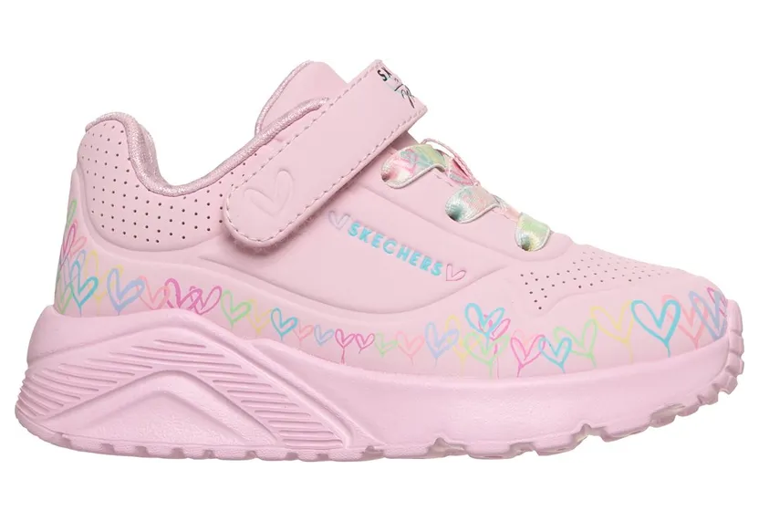 Skechers JGoldcrown: Uno Lite “Heart Craze Licht Pink” (314091NLPMT)