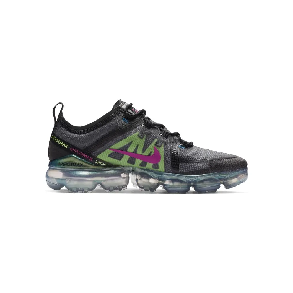 Nike Air VaporMax 2019 Premium Black Active Fuchsia Photo Blue Black/Active Fuchsia-Photo Blue-Lime Blast-Wolf Grey (AT6810-001)