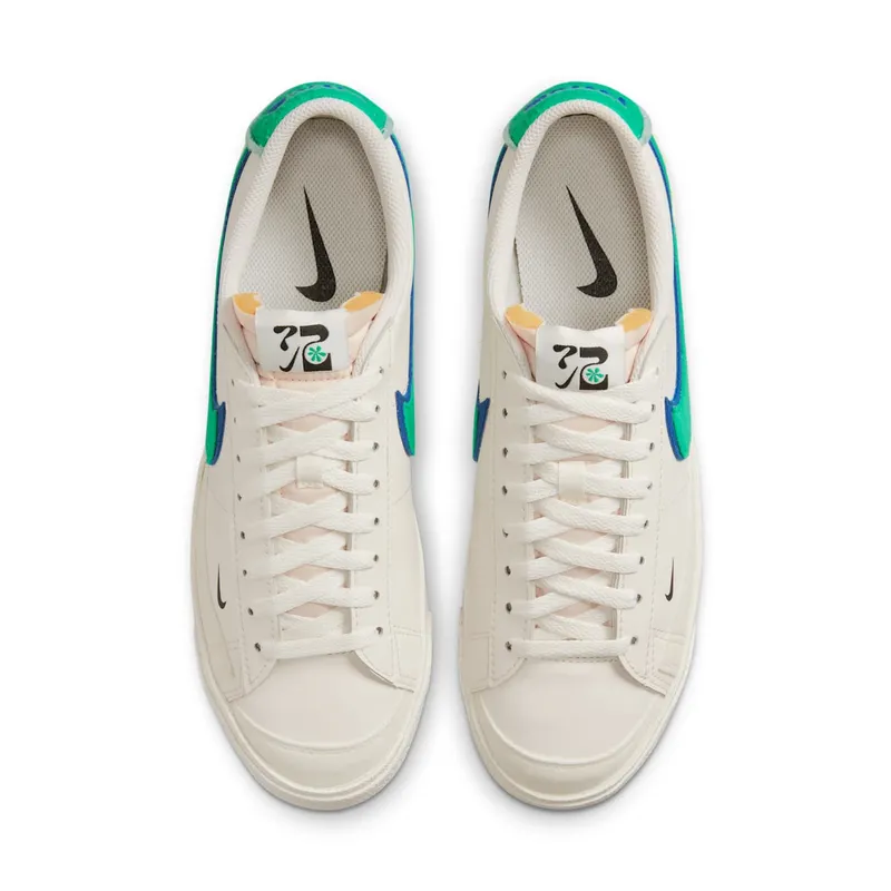 Nike Blazer Low 72 Double Swoosh Sail Green Blue (DO9777-001)
