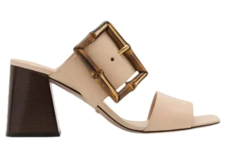Gucci Bamboo Buckle Leather Sandal Beige (?835736-BNC00-1000)