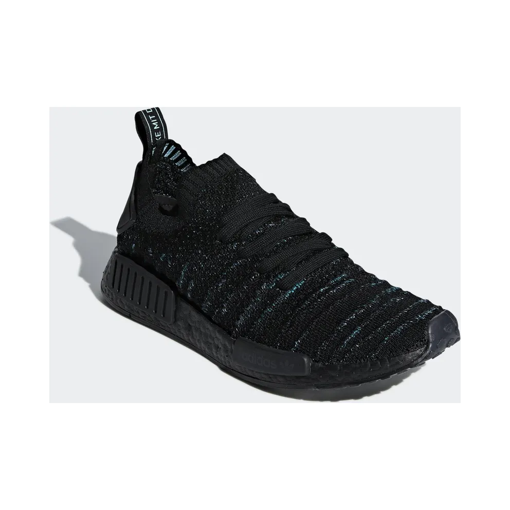adidas NMD R1 STLT Parley Core Black Core Black/Blue Spirit/Equipment Green (AQ0943)