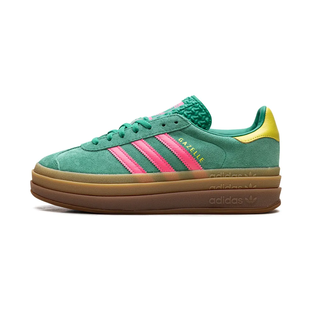 Adidas Gazelle Bold Court Green / Lucid Pink / Pure Sulfur (JH9668)