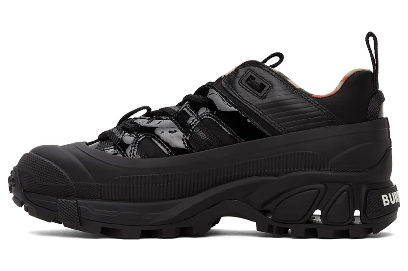 Burberry Black Patent Arthur Sneakers (8036166) (3)