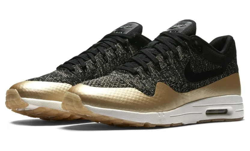 Nike Air Max 1 Ultra Flyknit Metallic Gold (W)