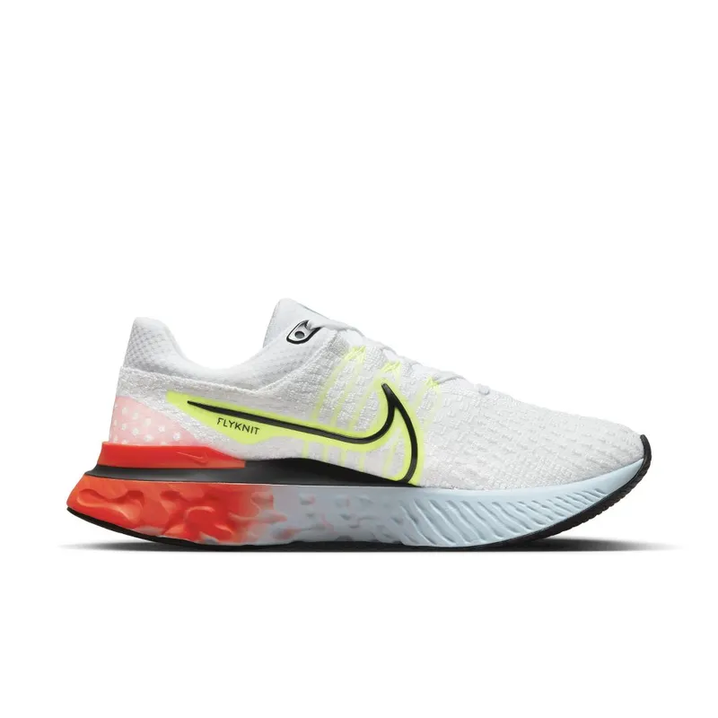 Nike React Infinity Run Flyknit 3 Road Running White (DX3351-100)