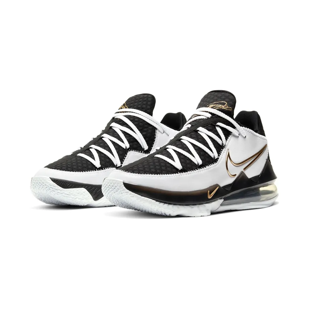 Nike LeBron Seventeen Low White / Metallic Gold / Black (CD5006-101)
