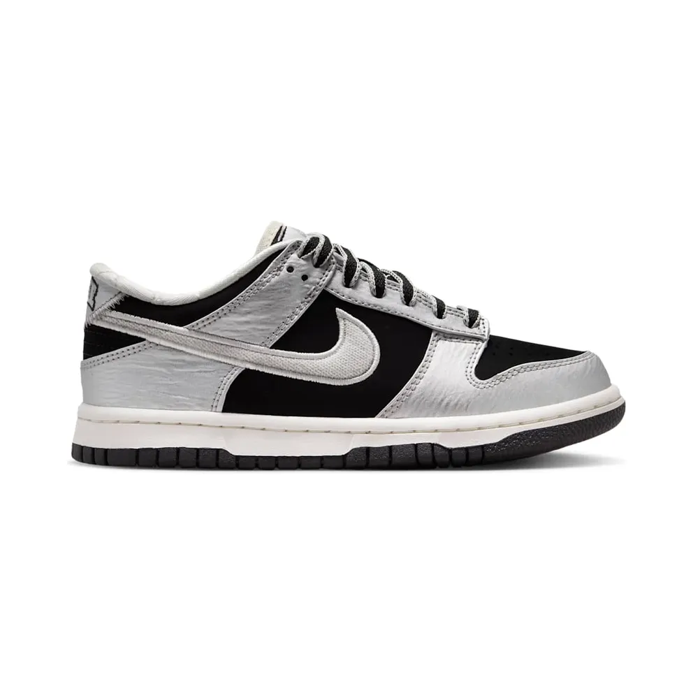 Nike Dunk Low LV8 GS “Metallic Silver Black Sail” (IV5971-001)