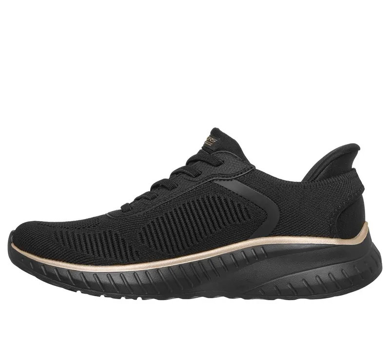 Skechers Slip-ins: BOBS Sport Squad Chaos Sneaker Black/Roos Gold