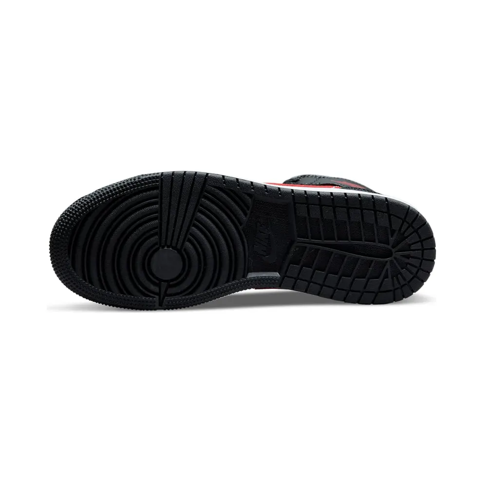 Jordan 1 Mid Older Kids’ Black (554725-079)