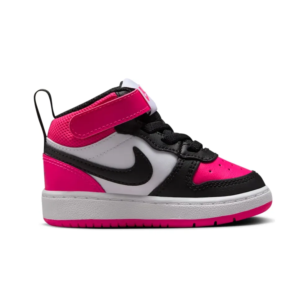 Nike Court Borough Mid 2 White Fierce Pink Black (IB4399-100)