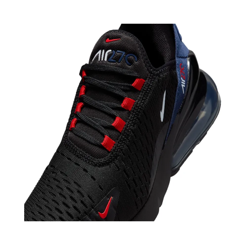 Nike Air Max 270 Black Midnight Navy Red (HJ9565-001)